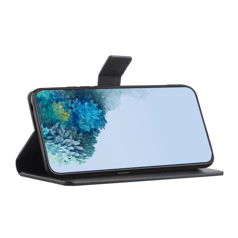 Kotelot Google Pixel 10a Musta Litsikuvioitu Lompakko