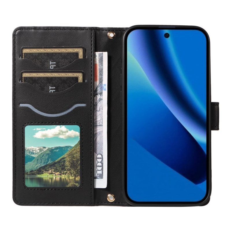 Kotelot Google Pixel 10a Tikattu Lompakko Hihnalla Ja Olkahihnalla