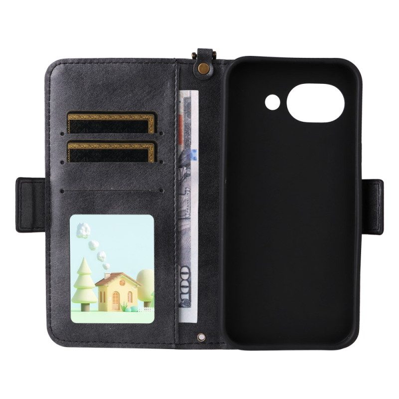 Kotelot Google Pixel 10a Vintage-lompakko Ja Olkahihna