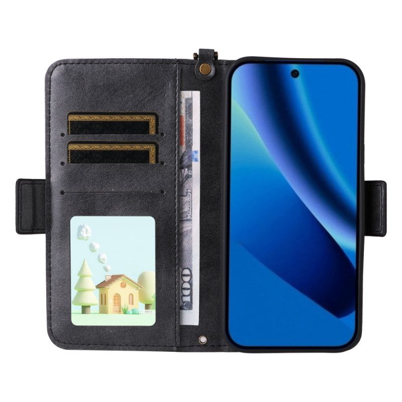 Kotelot Google Pixel 10a Vintage-lompakko Ja Olkahihna