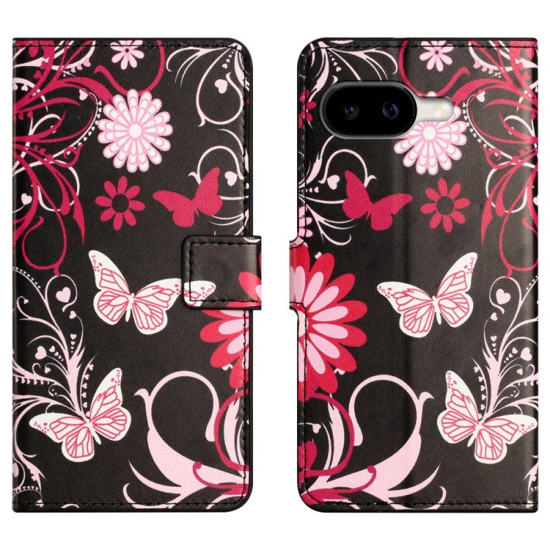 Kuoret Google Pixel 10a Perhosia Mustalla Taustalla