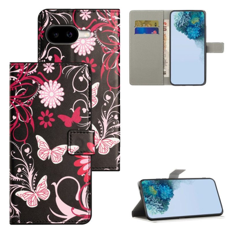 Kuoret Google Pixel 10a Perhosia Mustalla Taustalla