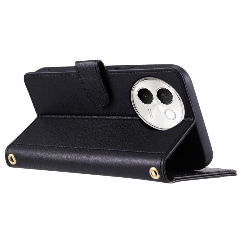 Kotelot Vivo V40 Lite 5g Tikattu Hihna Ja Olkahihna Suojakuori