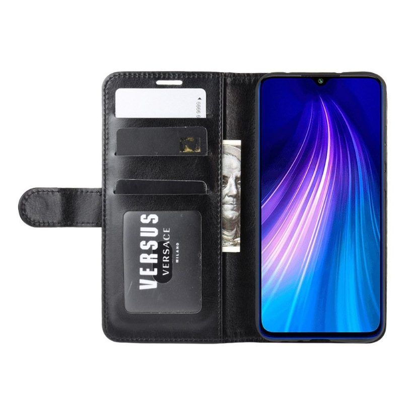 Nahkakotelo Xiaomi Redmi Note 8 2021 Nahan Jäljitelmätukitoiminto