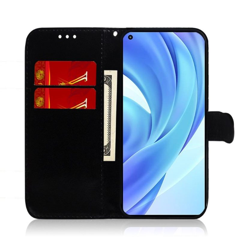 Nahkakotelo Xiaomi Mi 11 Lite 5G NE / Mi 11 Lite / Mi 11 Lite 5G Keinonahkainen Peiliefekti