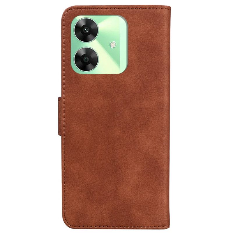 Kotelot Realme C63 Mokkanahkakuvio Suojakuori