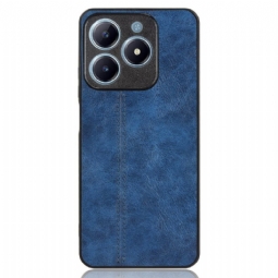 Kuori Realme C63 Ommeltu Nahkajäljitelmä