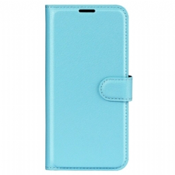 Kotelot Asus Zenfone 10 Klassinen Litsikuvioinen Tekonahka