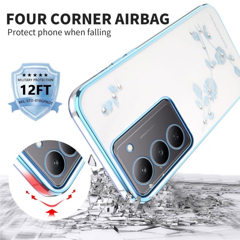 Case Realme 14x 5g Puhelinkuoret Kadem Kukkakoristeet Ja Strassit