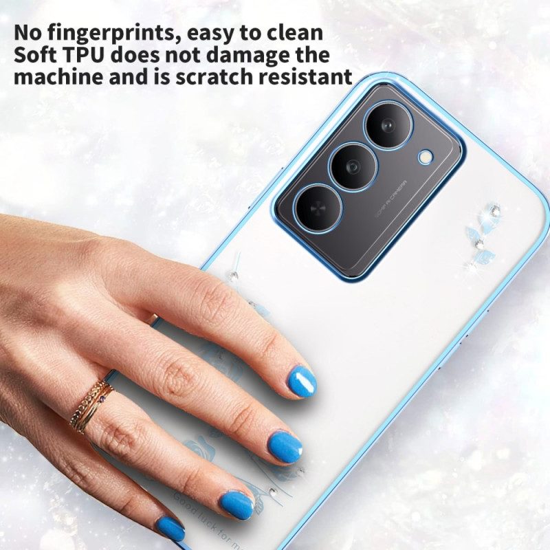 Case Realme 14x 5g Puhelinkuoret Kadem Kukkakoristeet Ja Strassit