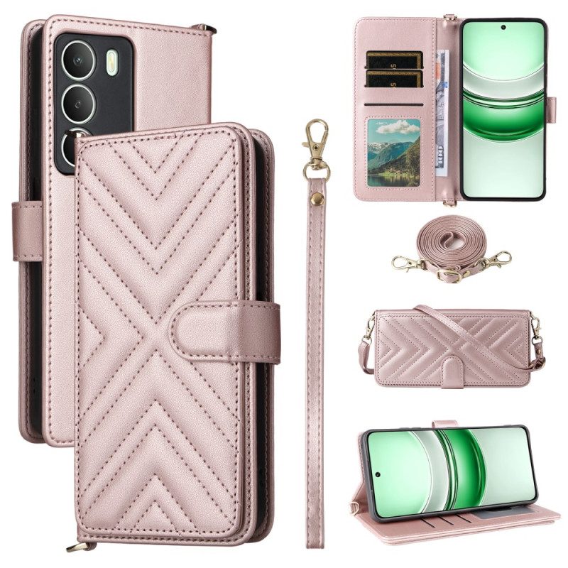 Kotelot Realme 14x 5g Tikattu Hihnalla Ja Olkahihnalla