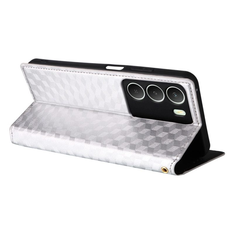 Nahkakotelo Realme 14x 5g Timanttikuvio