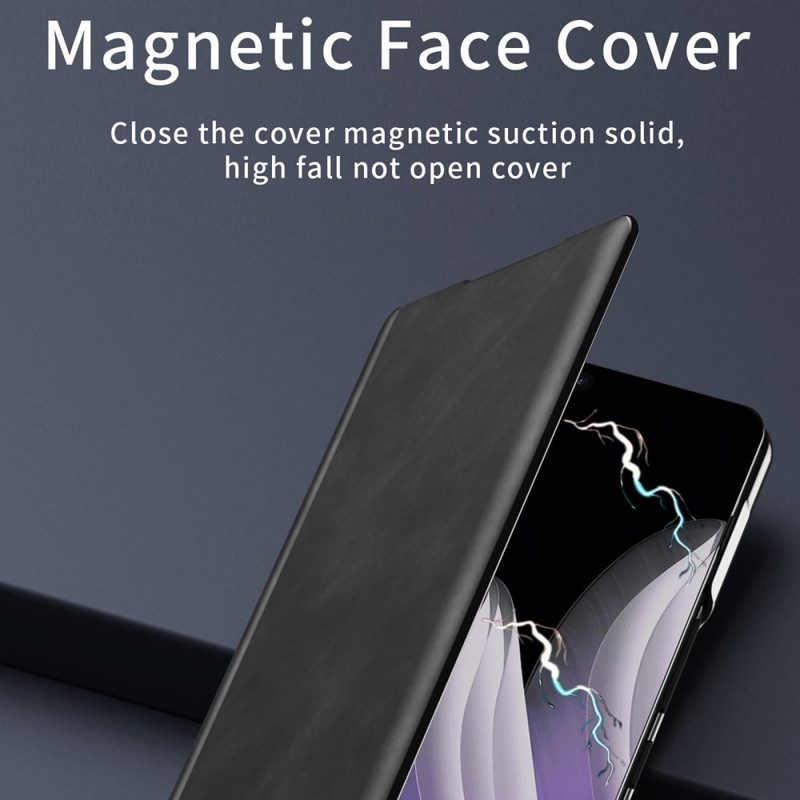 Kotelot Oppo Find N5 Nahkaefekti Suojakuori