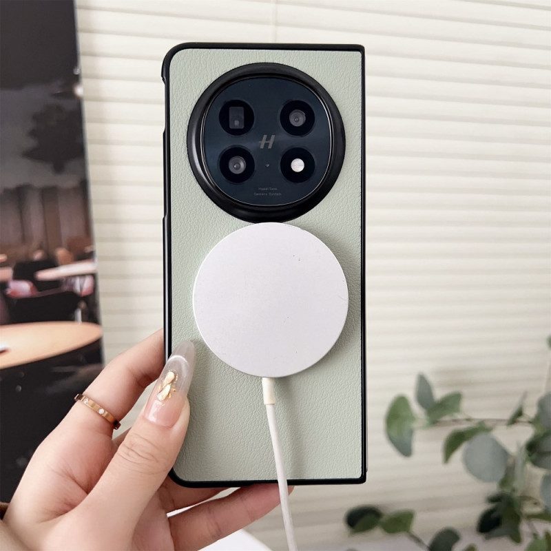 Kuori Oppo Find N5 Magsafe-yhteensopiva Nahkajäljitelmä Suojakuori