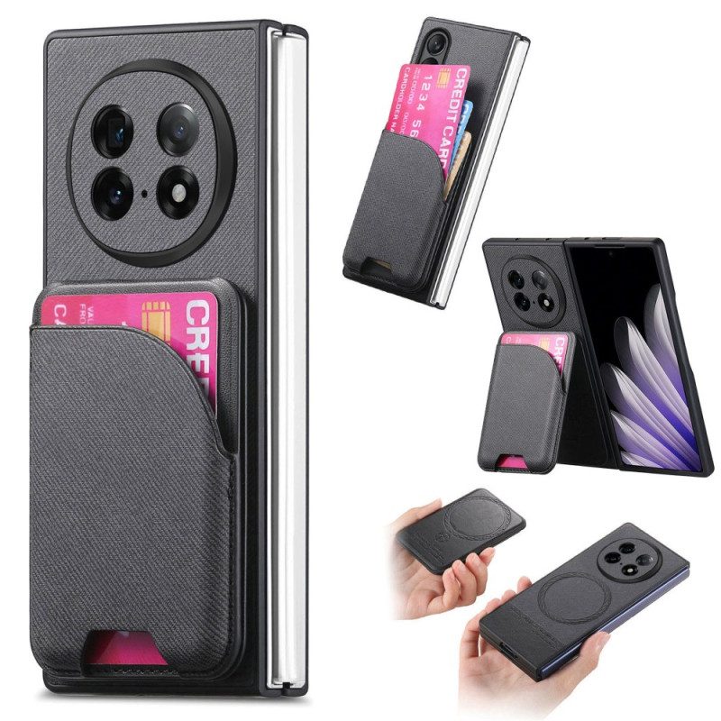 Puhelinkuoret Oppo Find N5 Magneettinen Jalustalla Ja Irrotettavalla Pussilla