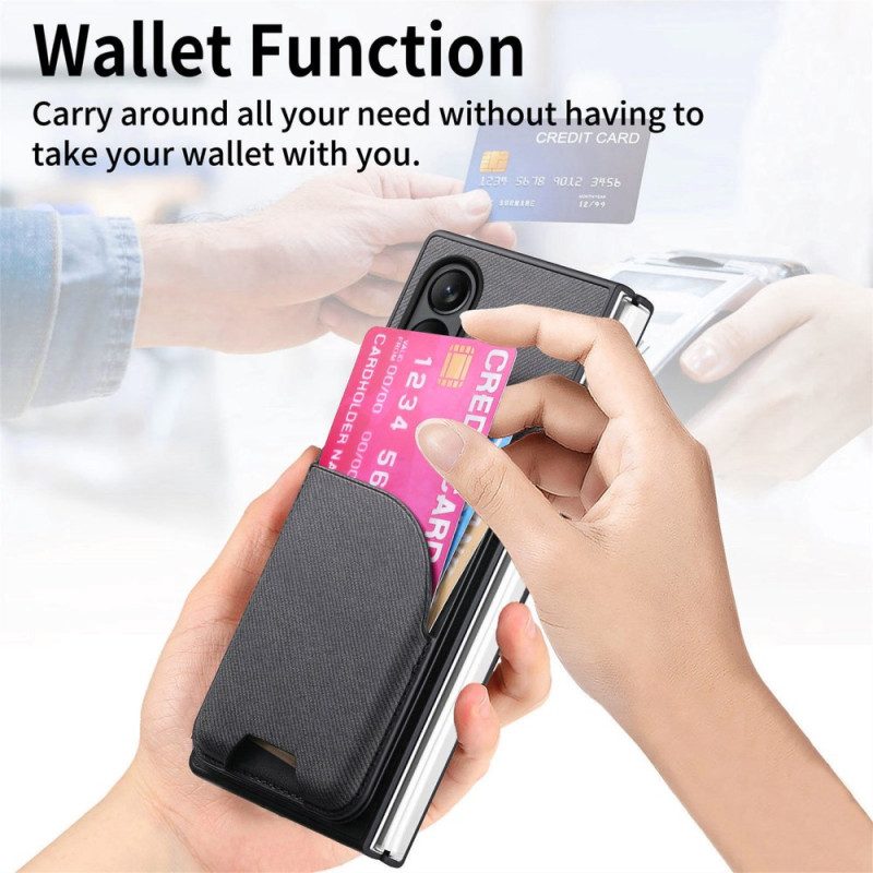 Puhelinkuoret Oppo Find N5 Magneettinen Jalustalla Ja Irrotettavalla Pussilla