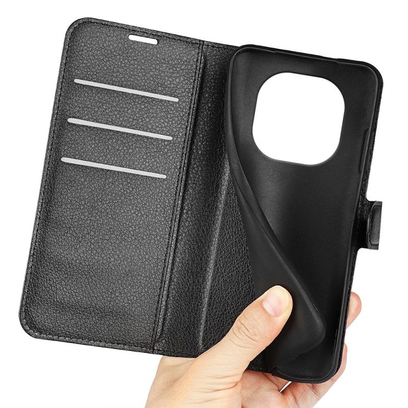 Kotelot Xiaomi Redmi Note 14 Pro Plus 5g Puhelinkuoret Klassinen Litsi-tekonahka