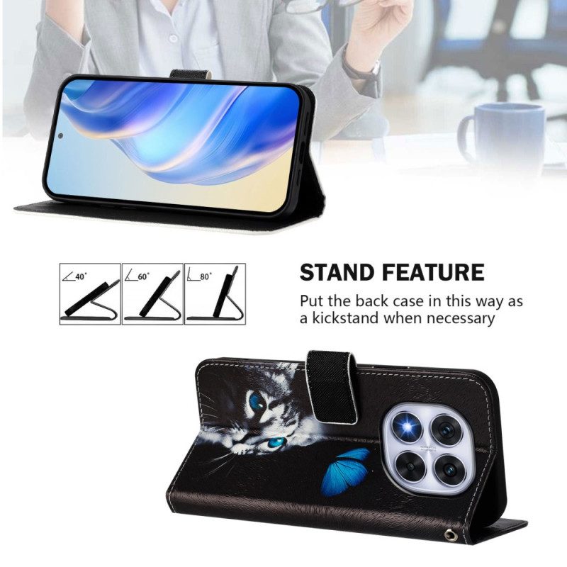 Kotelot Xiaomi Redmi Note 14 Pro Plus 5g Puhelinkuoret Perhos- Ja Kissakuvio