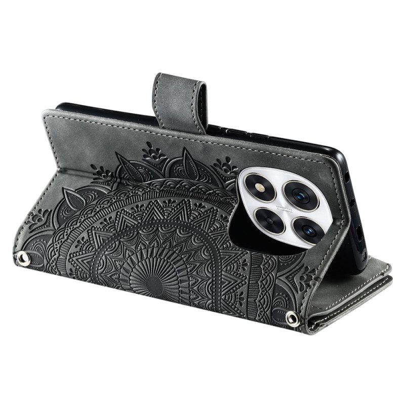 Kuoret Xiaomi Redmi Note 14 Pro Plus 5g Mandala-mokkanahkaefektilompakko