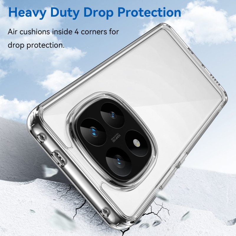 Kuori Xiaomi Redmi Note 14 Pro Plus 5g Läpinäkyvä Ja Karkaistulla Lasisella Näytönsuojalla