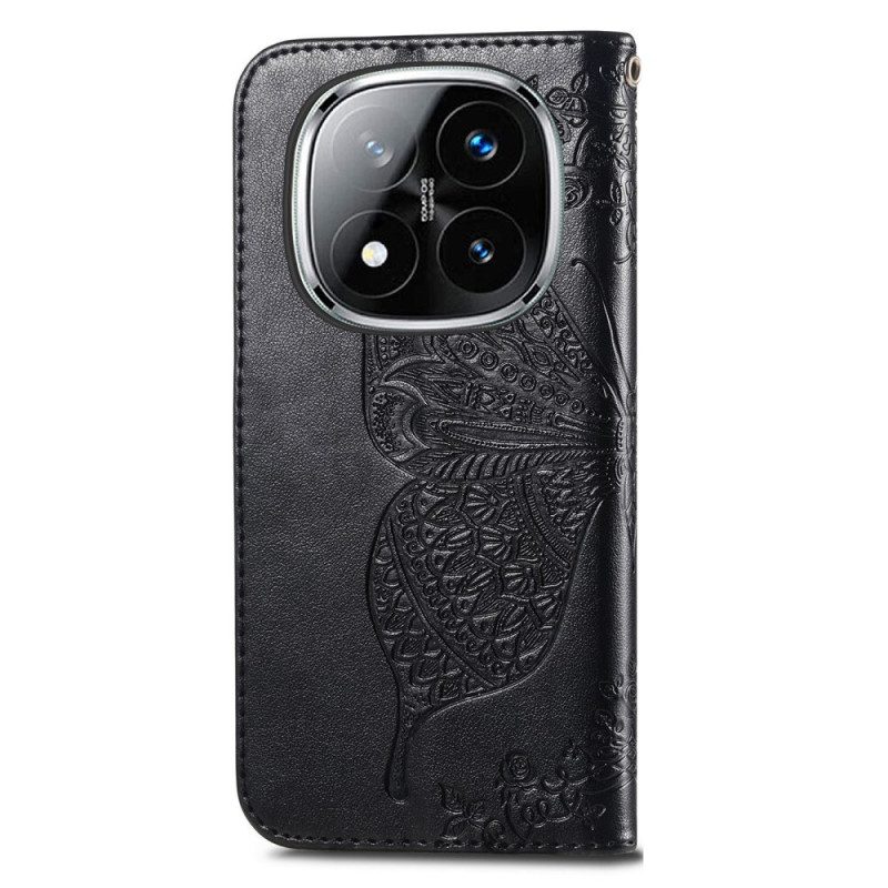 Nahkakotelo Xiaomi Redmi Note 14 Pro Plus 5g Barokkiperhonen