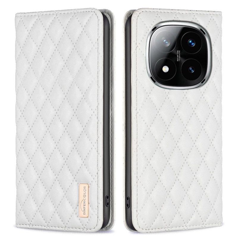 Nahkakotelo Xiaomi Redmi Note 14 Pro Plus 5g Binfen Color Tikattu