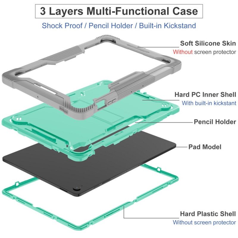 Kuori Samsung Galaxy Tab S10 Fe Plus Kokoontaitettava Jalusta