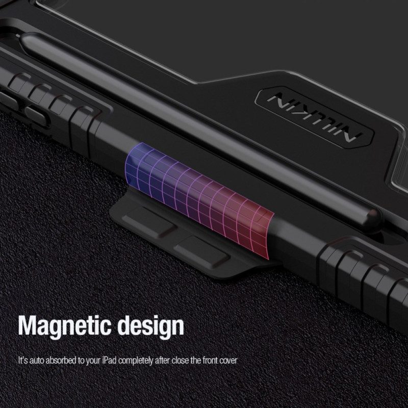 Samsung Galaxy Tab S10 Fe Plus Nillkin-puskuri Origami-telineellä Ja Liukuvalla Kannella