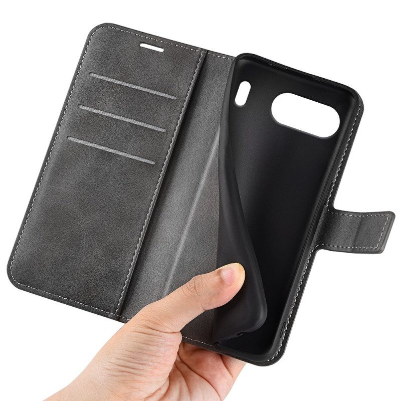 Kotelot Oneplus Nord 4 Nahkatyylinen