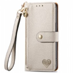 Kuoret Oneplus Nord 4 Sydänkuvioinen Rfid-estollinen Lompakko