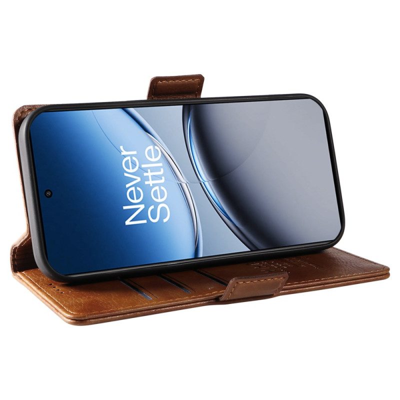 Nahkakotelo Oneplus Nord 4 Yikatu Litsikuvioinen Tekonahka