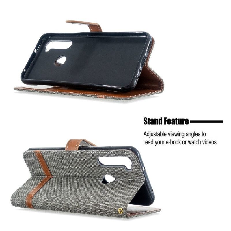 Nahkakuori Xiaomi Redmi Note 8T Kotelot Flip Folio Peitekangas