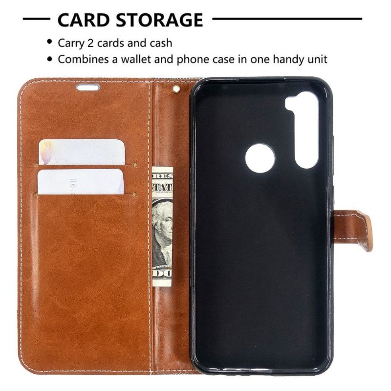 Nahkakuori Xiaomi Redmi Note 8T Kotelot Flip Folio Peitekangas