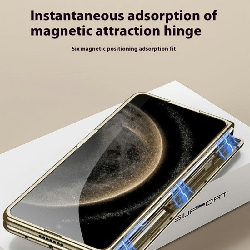 Kuori Huawei Mate X6 Läpinäkyvä Saranalla Ja Karkaistulla Lasilla