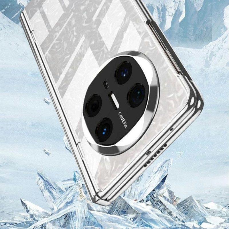 Kuori Huawei Mate X6 Läpinäkyvä Saranalla Ja Karkaistulla Lasilla