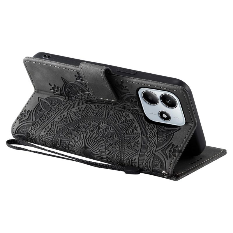 Kotelot Xiaomi Redmi Note 14 5g Mandala-mokkanahkaefekti Suojakuori