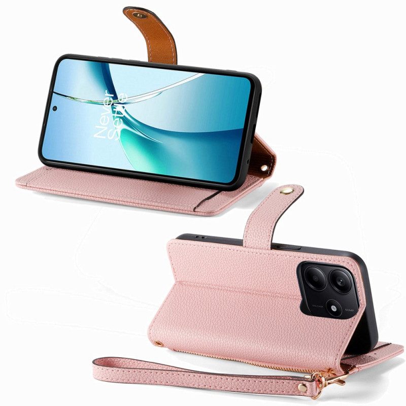 Kotelot Xiaomi Redmi Note 14 5g Puhelinkuoret Rfid-suoja Lompakolla Ja Rfid-vetoketjutaskulla