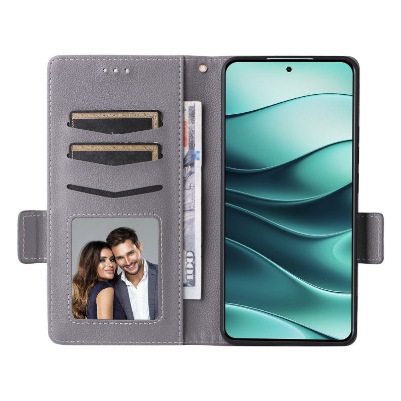 Kuoret Xiaomi Redmi Note 14 5g Litsikuvioinen Tekstuuri Hihnalla