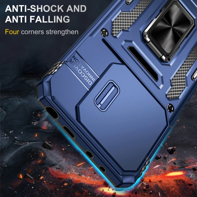 Kuori Xiaomi Redmi Note 14 5g Erittäin Kestävä Jalustalla Ja Linssinsuojalla