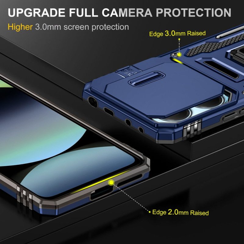 Kuori Xiaomi Redmi Note 14 5g Erittäin Kestävä Jalustalla Ja Linssinsuojalla