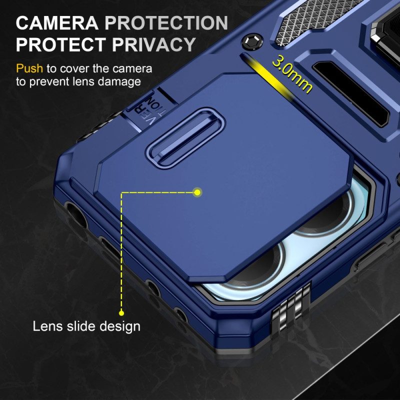 Kuori Xiaomi Redmi Note 14 5g Erittäin Kestävä Jalustalla Ja Linssinsuojalla