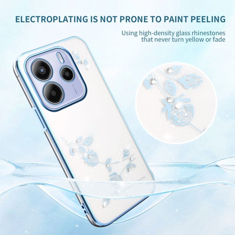 Kuori Xiaomi Redmi Note 14 5g Kadem Kukkia Ja Strasseja