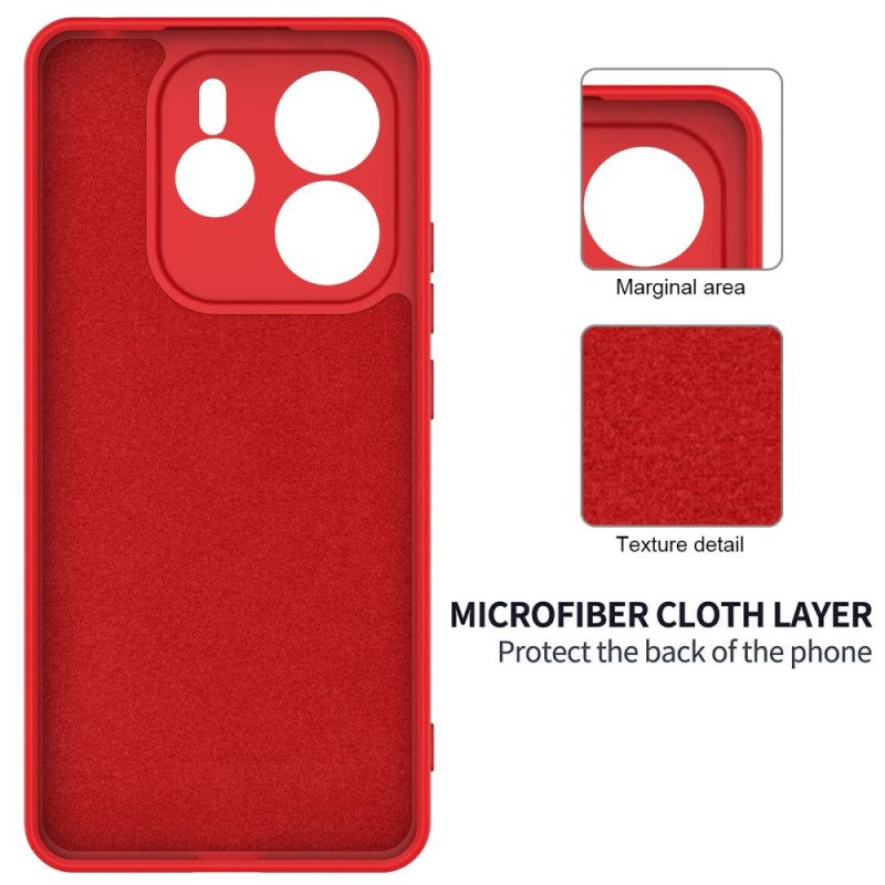 Kuori Xiaomi Redmi Note 14 5g Nestemäinen Silikoni Ja Nauhallinen