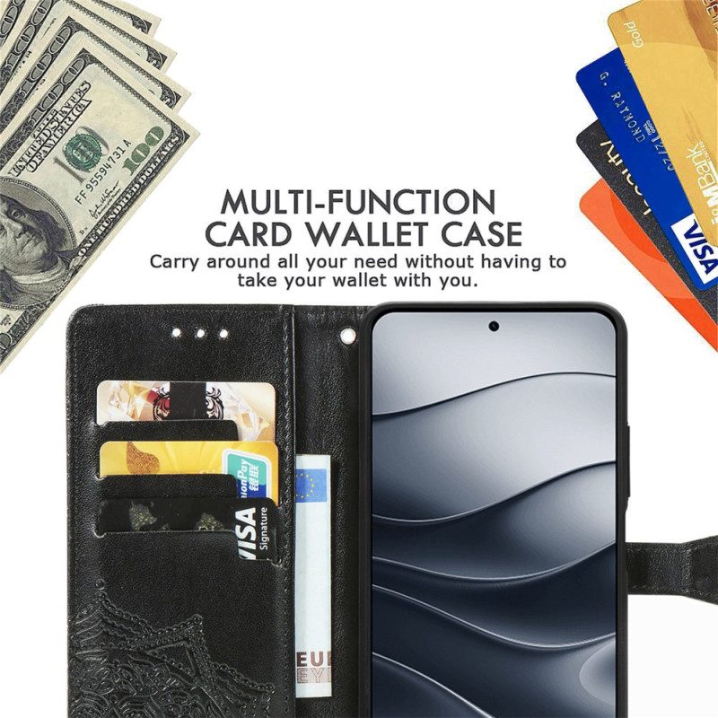 Nahkakotelo Xiaomi Redmi Note 14 5g Barokkimandala