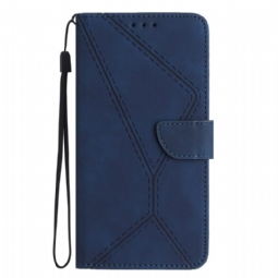 Nahkakotelo Xiaomi Redmi Note 14 5g Hihnan Linjat Ja Vetimet