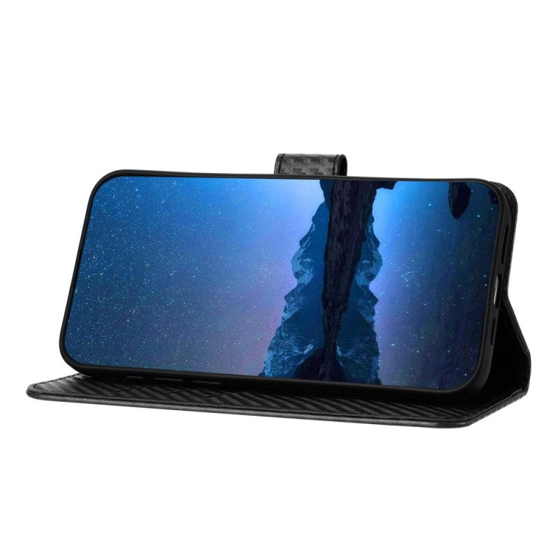 Nahkakotelo Xiaomi Redmi Note 14 5g Hiilikuitu