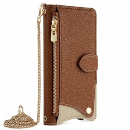 Nahkakotelo Xiaomi Redmi Note 14 5g Jalustalla Ja Rannehihnalla