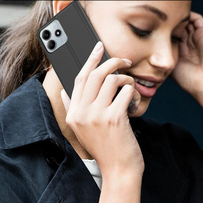 Nahkakotelo Xiaomi Redmi Note 14 5g Korttikotelo Ja Teline