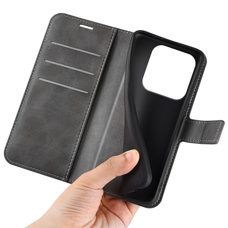 Nahkakotelo Xiaomi Redmi Note 14 5g Nahkatyylinen