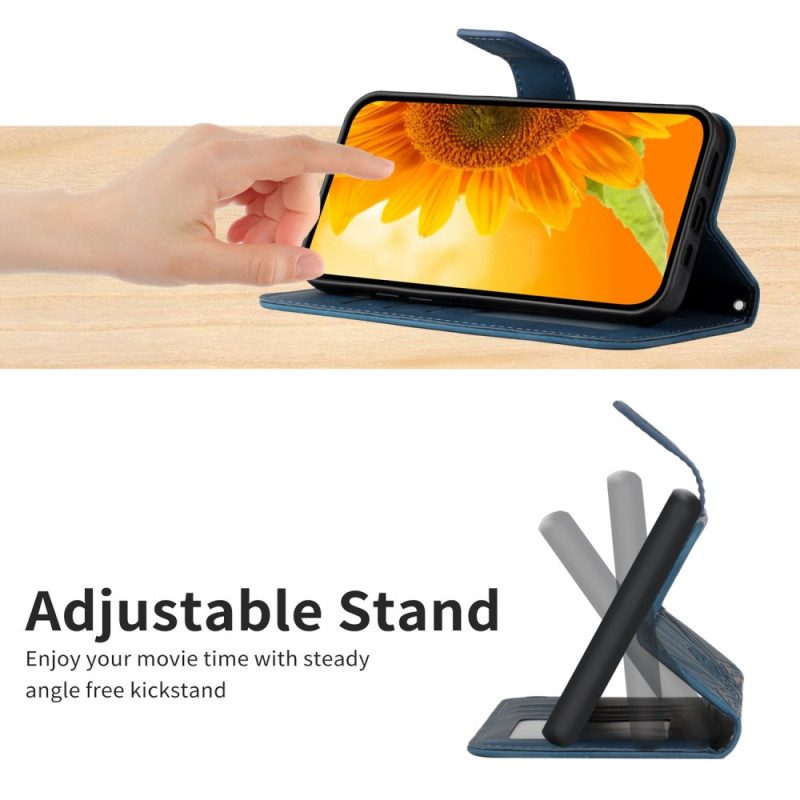 Kotelot Oppo Reno 13f 4g / 5g / 13 Fs 5g Auringonkukkakuvio Hihnalla